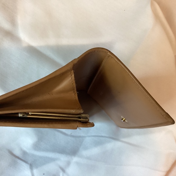 CELINE Tan Kisslock Long Wallet Macadam Print Leather Coated Canvas beige lux - Picture 16 of 16